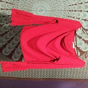 Red Cropped Long Sleeve